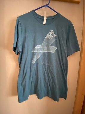 Bella Canvas Teal Graphic Crew Neck T-Shirt